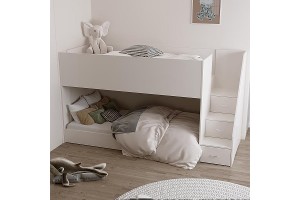 New - easy climb step variants for low bunk, loft and space-saver beds